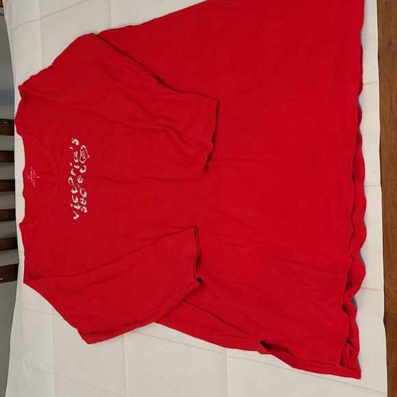 Victoria Secret night shirt. knee length night gown, red, size Small - Picture 2 of 8